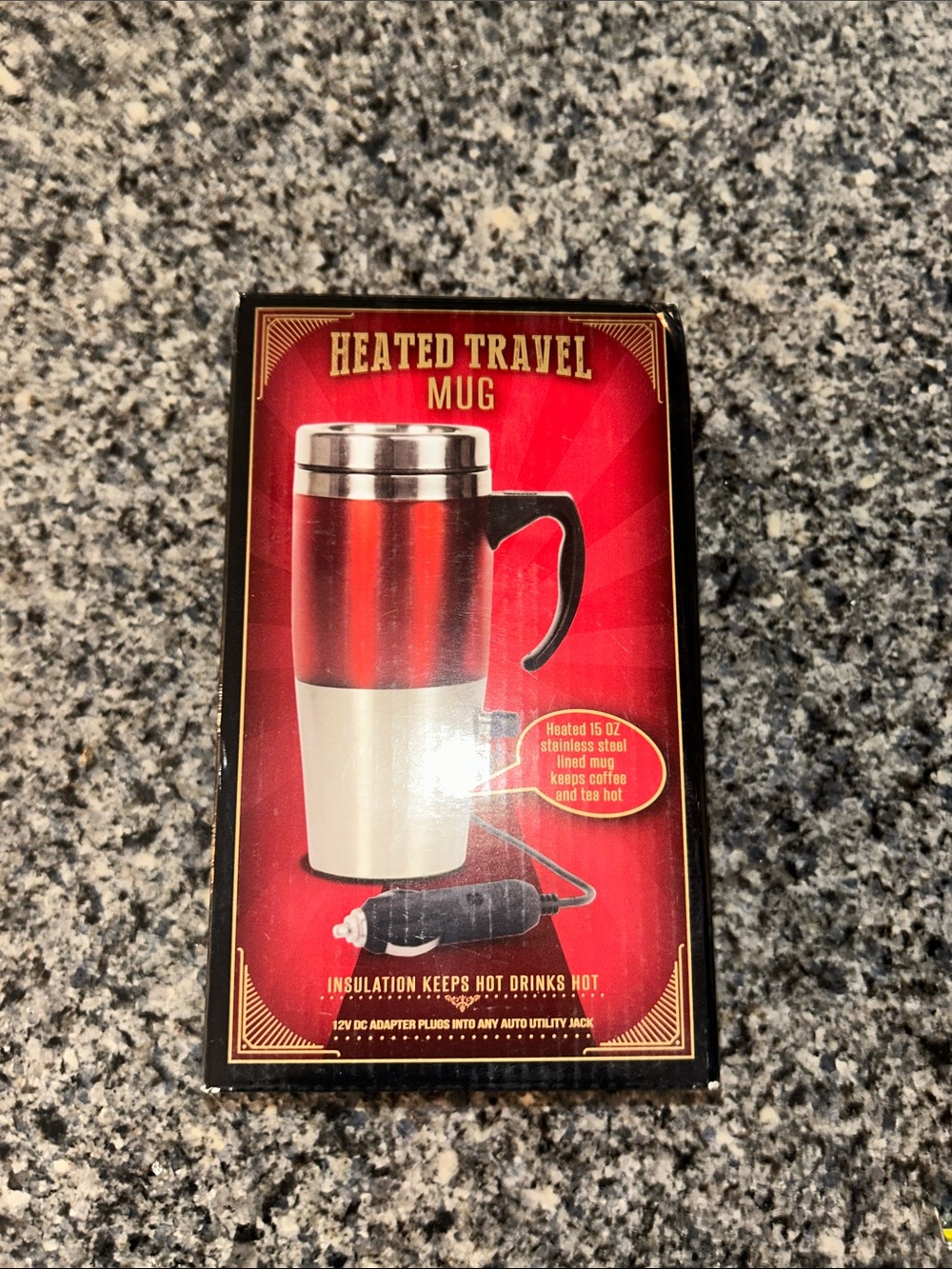 Heated Travel Mug - Red Heated Coffee Mug